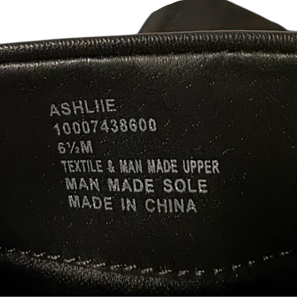 NWT Style and Company Black Faux Leather Suede Wide Calf Knee High Boots Buckle - Picture 4 of 5